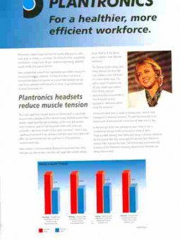 Буклет Plantronics For a healthier, more efficient workforce, 55-263, Баград.рф